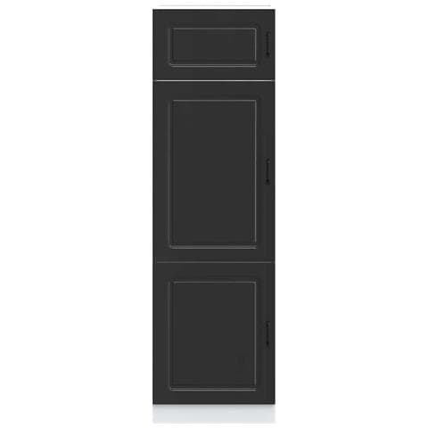 Armadio Da Cucina Kalmar Nero In Legno Multistrato - Foto 3