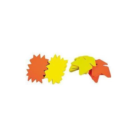 Signal-etiketten ""stern"", Gelb /orange, 240 X 320 Mm Inhalt: 10 Stck (114910) - Foto 1