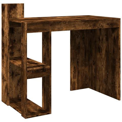 Lusso Casadino -  Scrivania Ufficio Rovere Fumo 103,5x56,5x94cm Legno Multistrato - Foto 1