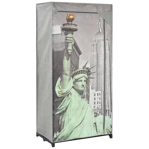 Lusso Casadino -  Armadio New York 75x45x160 Cm In Tessuto - Foto 2