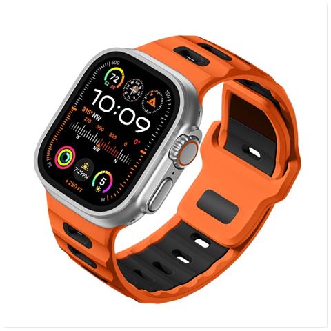 Elegante Cinturino In Silicone Per Apple Watch Serie 1-10 Orange - Foto 2
