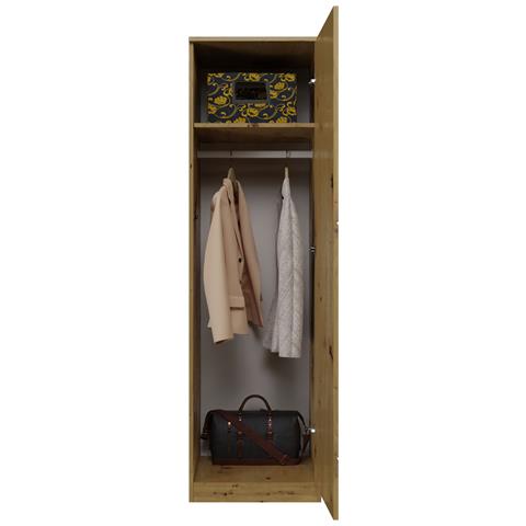 Topeshop SD-50 ARTISAN KPL, Quercia, Guardaroba, 5 ripiani, 1 porta/porte, Quercia - Foto 1