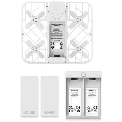 Drone X1 Combo Quadrirotore Video 2704 x 1520 Pixel Batteria 1050 mAh Memoria 32GB Wi-Fi Bianco - Foto 1