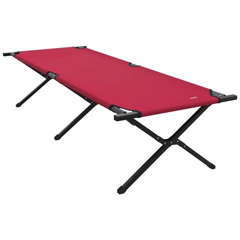 Letto da campeggio pieghevole Rosso Tessuto Oxford - Foto 1