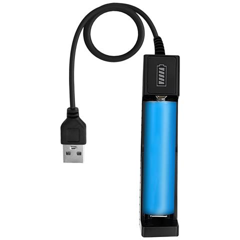 Caricatore Universale Per Batterie Cilindriche Usb 2a Con Indicatore 4,2v - Foto 1