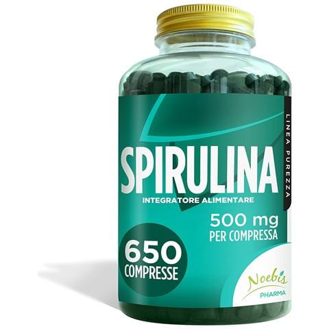 Spirulina 500 mg 650 Compresse - Alga Spirulina in Compresse - Azione di Sostegno e Ricostituente (Confezione doppia) - Foto 1