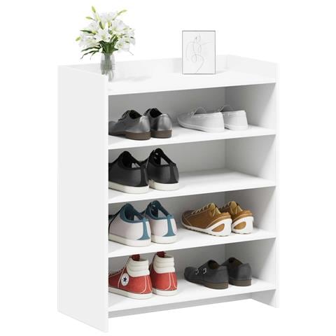 Mobile per scarpe Bianco 73,5 x 36 x 92 cm Legno ingegnerizzato - Foto 2