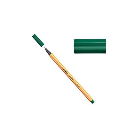 confezione da 10 pezzi - pennarello stabilo point 88/53 verde pino - Foto 1