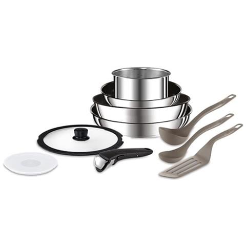 Ingenio Induction Batteria di Pentole Antiaderenti, Effetto Pietra, Alluminio, 10 Pezzi - Foto 1