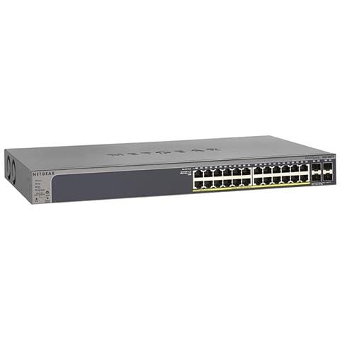 Smart Switch 24 porte Gigabit PoE con 4 porte SFP 190W GS728TP v2 - Foto 5