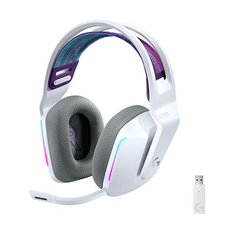 Cuffia Gaming con Microfono Wireless RGB G733 LightSpeed Colore Bianco - Foto 1