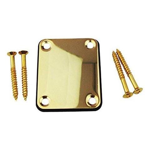 Piastra Collo Con Parte 4 Viti Di Ricambio Per Fender Strat Electric Guitar - Foto 1