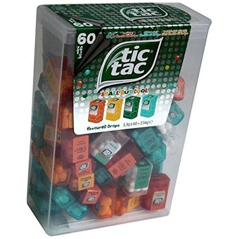 Tic Tac Spender Box Con 60 Mini Boxes (ogni 39 Grammi) Liliput Sapori Arancia Menta Peach Menta Piperita. Da Ferrero - Foto 1