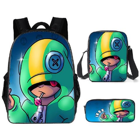 SLOWMOOSE - Sacchetto Di Scuola Del Gioco Delle Coperture Di Leon Spike /  Set Di 3 Pezzi Di Zainetto Personalizzato Per Bambini [ solo Zaino-200003699]  - ePRICE