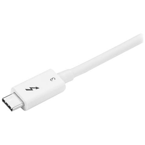 Cavo Thunderbolt 3 - 20Gbps - 50cm - Bianco - Compatabile con Thunderbolt, USB e DisplayPort - Foto 2