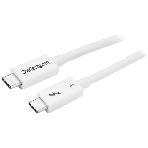 Cavo Thunderbolt 3 - 20Gbps - 50cm - Bianco - Compatabile con Thunderbolt, USB e DisplayPort - Foto 1