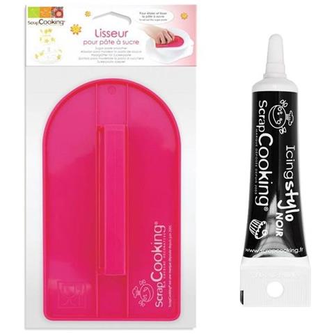 Spatola Para Modellare La Pasta Di Zucchero + Penna Per Glassa Nera - Foto 1