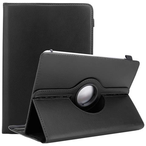 Custodia Per Tablet Compatibile Con 8"" Tablets In Nero - Coperchio Protettivo A 360 Gradi Fatto Di Finta Pelle Con Funzione Di Stand E Banda Elastica - Foto 1