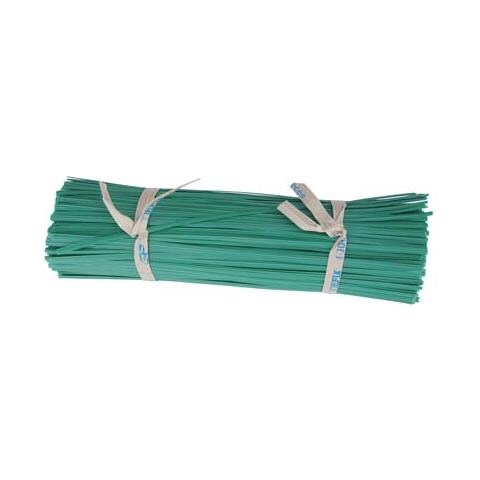 1000 X Fascette In Plastica 15cm Con Filo Alluminio Rilega Cavi Legatutto Filo | Legacci | Verdi - Foto 1