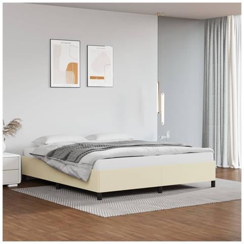 Giroletto Crema 180x200 Cm In Similpelle - Foto 9