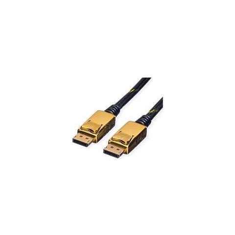 Cavo Displayport In Tessuto Maschio /maschio Connettori In Oro 2 Mt - Foto 1