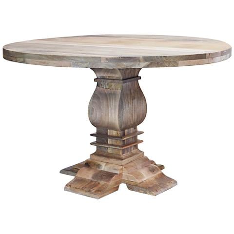 Zaffiro - Tavolo Rotondo In Legno Massiccio - Foto 2