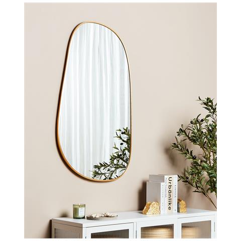 Specchio Vernais 60 Cm 110 Cm Metallo Oro - Foto 1