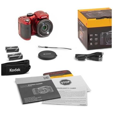 Fotocamera AZ255RD compatta 16,35 MP BSI CMOS 4608 x 3456 Pixel Rosso - Foto 9