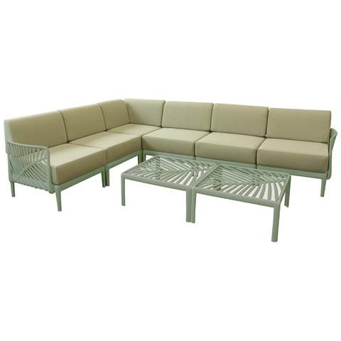 Ash - Salotto Angolare Da Giardino Large In Polipropilene - Foto 1