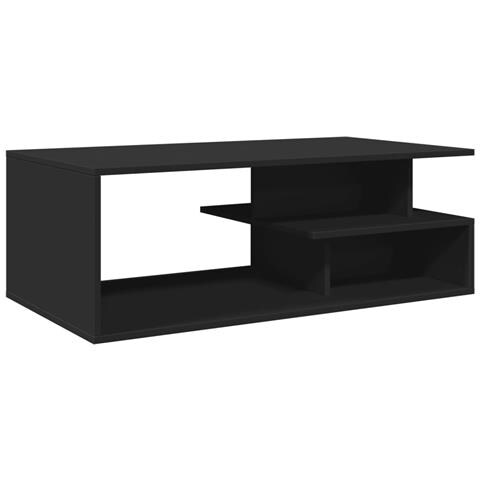 Tavolino Da Salotto Nero 102x55x35 Cm In Legno Multistrato - Foto 2