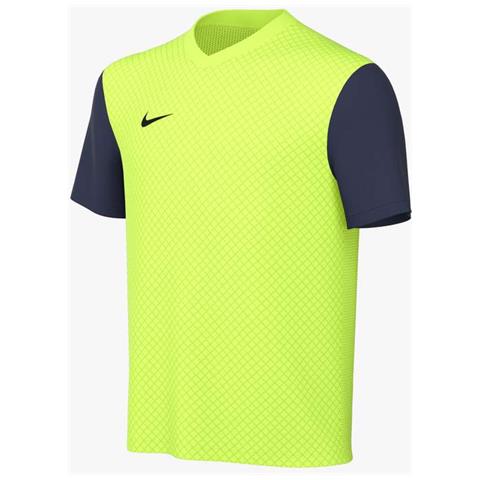 Y Nk Df Tiempo Premii Jsy Ss Big Kids' Short-Sleeve Soccer Bambino Taglia M Colore Giallo Fluo - Foto 1