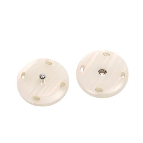 Bottoni Per Cucire Vestiti, Rimovibili Istantaneamente, Senza Cucire 6 Paia Beige - Foto 1