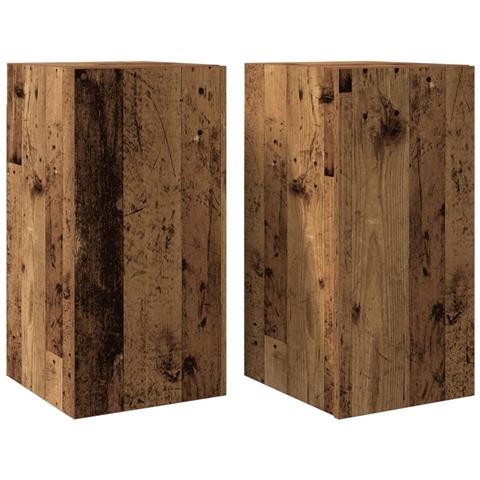 Mobili Tv 2 Pz Legno Antico 30,5x30x60 Cm In Legno Multistrato - Foto 1