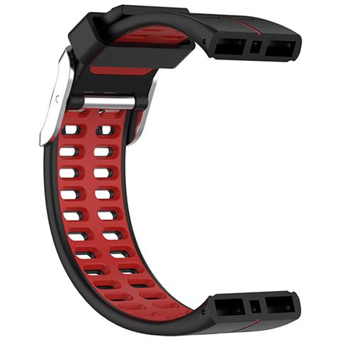 Cinturino In Silicone Per Polar V800 Gps Smartwatch Black+red - Foto 2