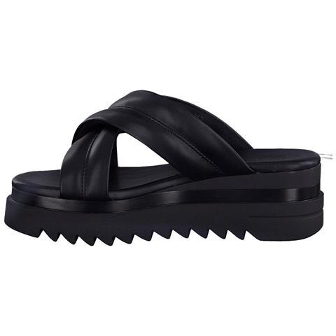 Black Leisure Open Slippers Ciabatte Sintetico E Tessile Scarpe Donna Nero Eu 41, 2-27504-20 001 - Foto 3