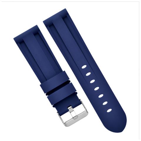 Cinturino Per Orologio In Silicone Per Panerai Luminor Marina Blue 20 Mm - Foto 3