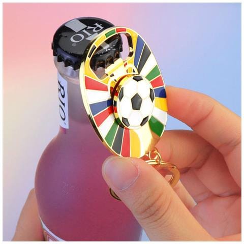 Portachiavi Uefa Euro 2024 - Portachiavi Apribottiglie Dorato - Foto 6