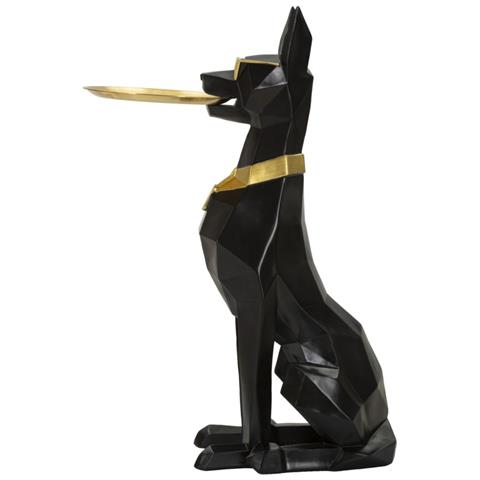 Vassoio Cane 14 - Nero - Poliresina - 30x64x91 Cm - Foto 2
