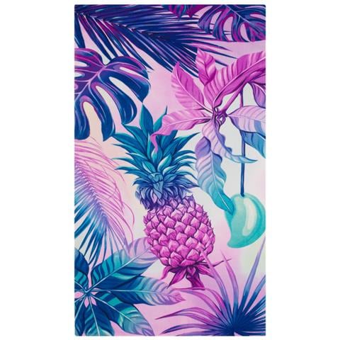 Telo Mare Grande 100x180 Spugna Spiaggia Piscina Maui Ananas Violet D12 - Foto 1