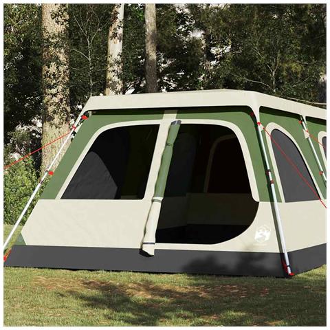 Tenda Familiare a Cupola 8 Persone Verde a Rilascio Rapido - Foto 1
