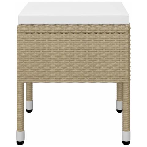Set Mobili da Pranzo per Giardino 5 pz Beige - Foto 9