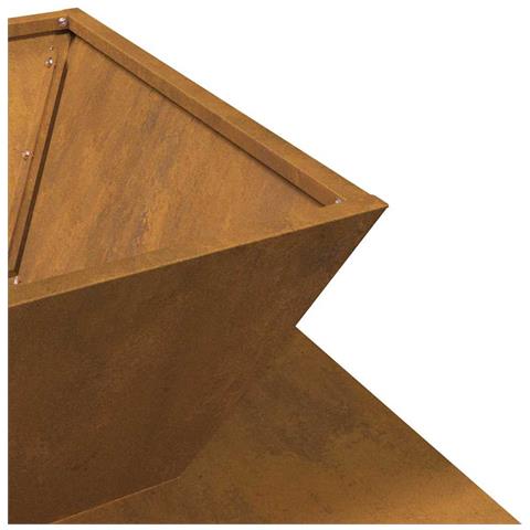 Focolare Ruggine 50 x 50 x 40 cm acciaio corten - Foto 9