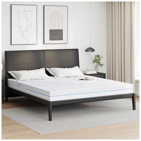 Materasso Bianco 200 x 200 cm Schiuma - Foto 2