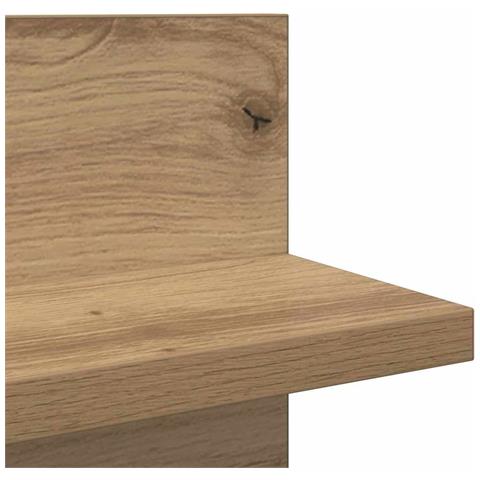 Scaffali da parete 2 pcs rovere artigianale 80 x 11.5 x 18 cm - Foto 9