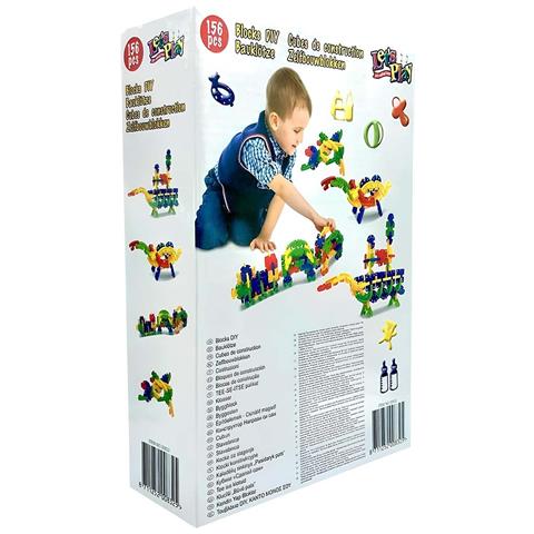 Lotto Di 1 Gioco Di Costruzioni Per Bambini Set 1 156 Blocchi Assemblabili, Multicolore - Foto 5