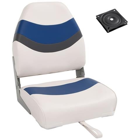 Set Sedile da Barca Pieghevole 2pz con Schienale Alto - Foto 1