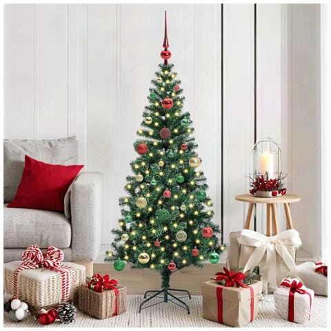 Albero di Natale artificiale con luci integrate Verde 150 cm - Foto 2