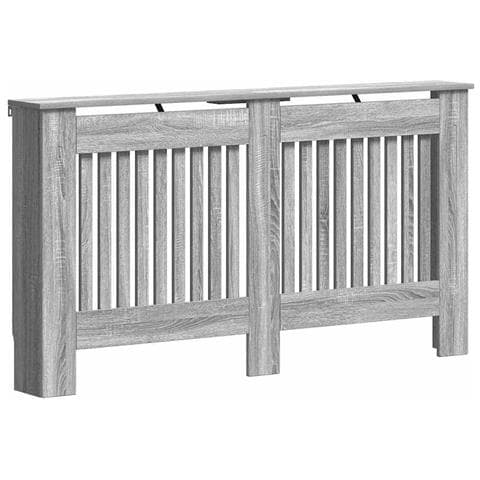 Copertura per radiatori Grigio Sonoma 152 x 19 x 81,5 cm - Foto 1