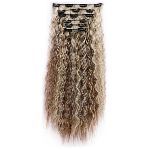 Extension Capelli Sintetici Ricci Effetto Lana Multicolore Termoresistenti - 60cm - Foto 1