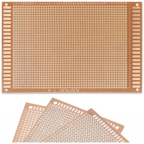 Piastra Prototipo Universale 100x150 Mm - Montaggio Tht, Fori 2,54 Mm | Elettronica Saldatura | - Foto 1